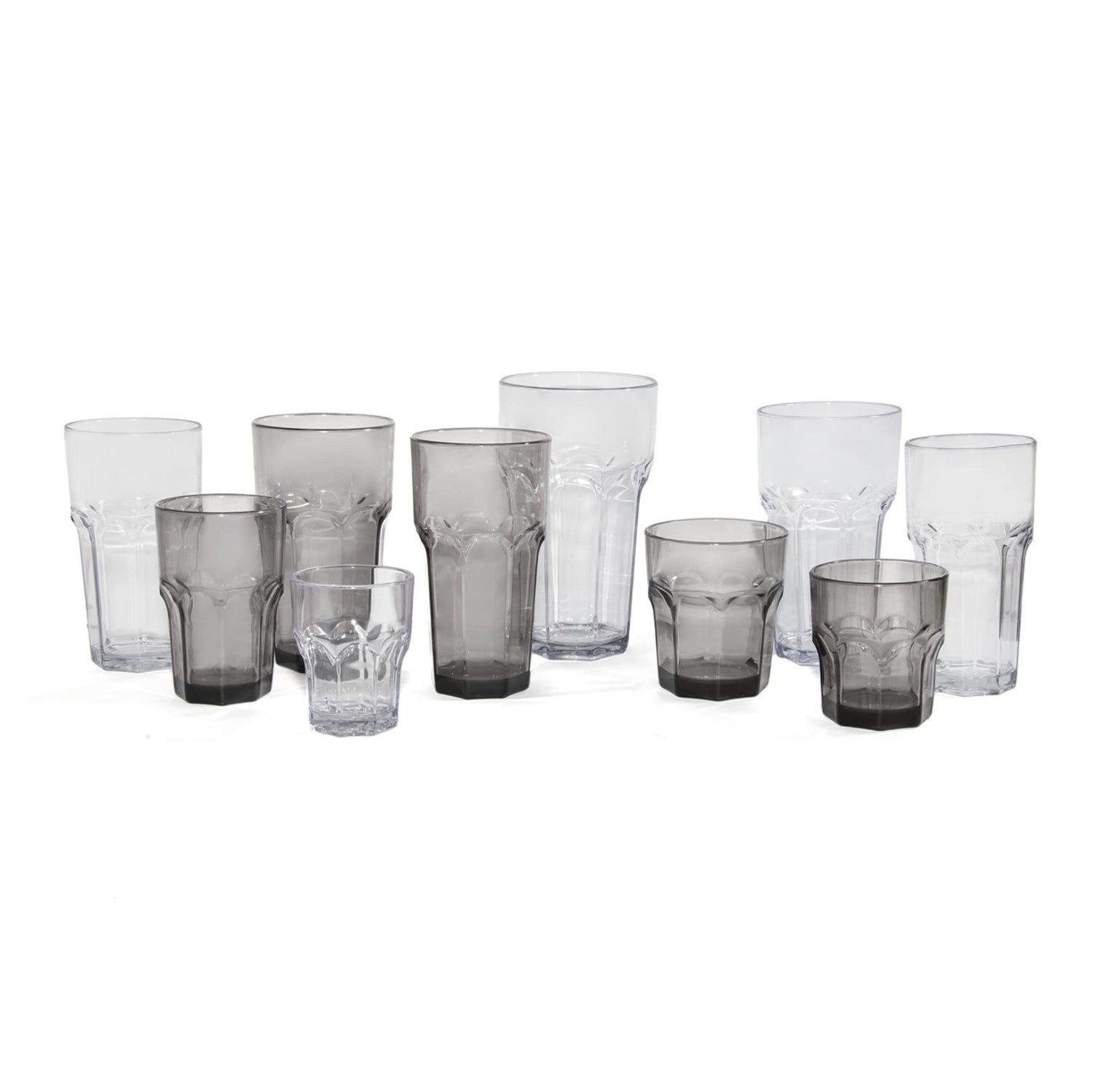 Carlisle FoodService Products Louis tall tumbler for restaurants and catering, clear glass with a smooth rim and sturdy base