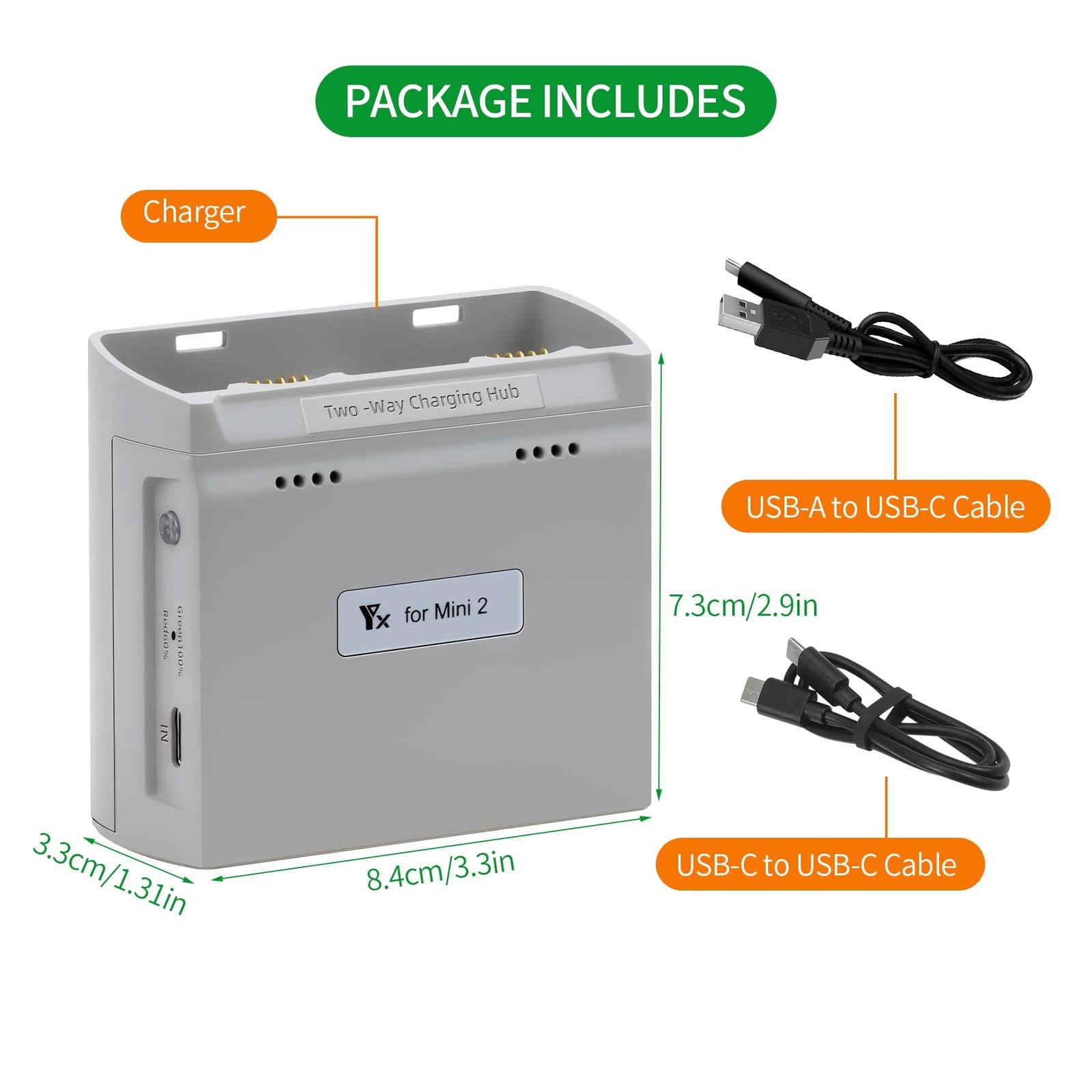 LYONGTECH multifunction parallel battery charger for DJI Mini 4K, 2, and 2 SE drones, shown connected with multiple drone batteries.