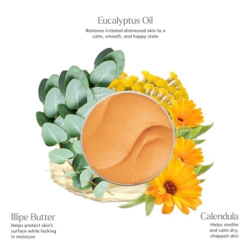 True Botanicals Natural Everything Rescue Balm jar with soothing, calming, and restoring balm for dry skin.