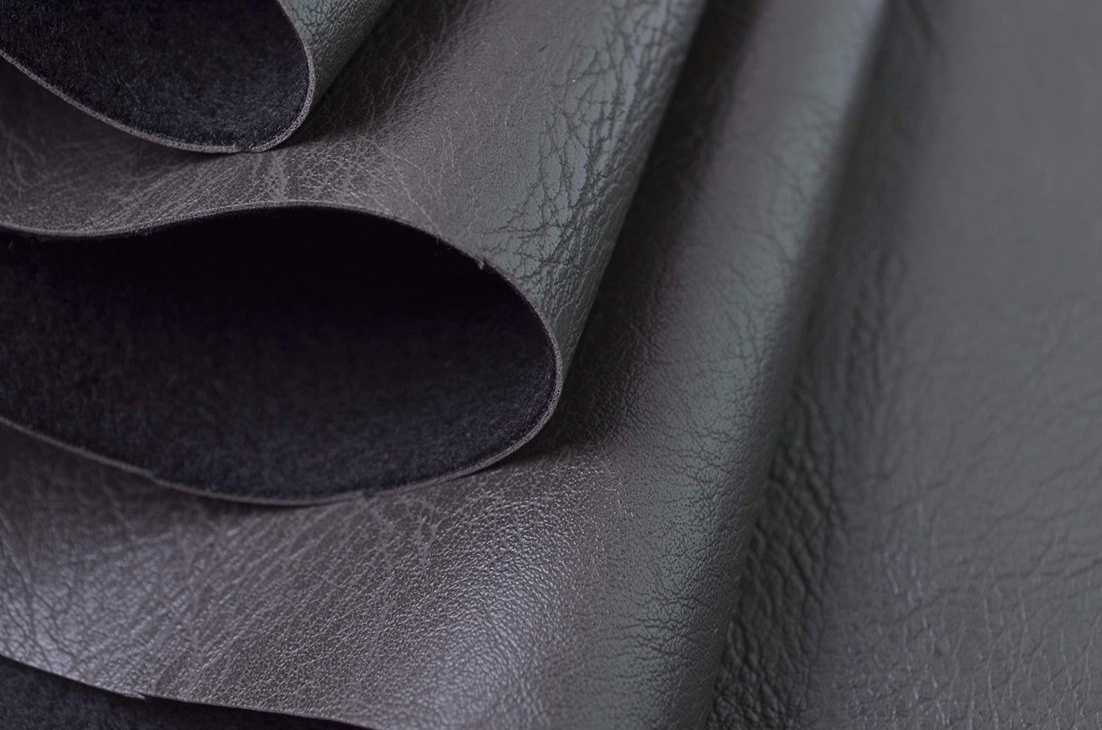 Wento thick faux leather fabric in soft skin grain, 2-yard length, suitable for upholstery, crafts, and fashion projects.