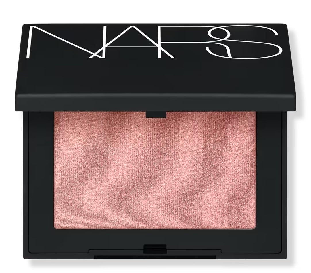 NARS Orgasm blush in a refillable compact with peachy-pink shade, vegan formula, 16-hour wear, 0.17 oz/4.8 g.