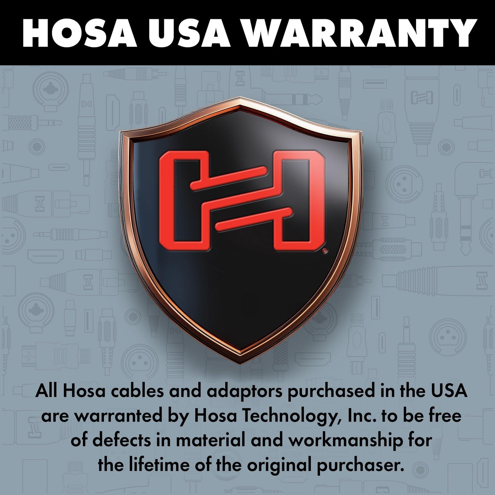 Hosa HRX-020 Pro unbalanced RCA to XLR3M audio interconnect cable, 20 feet long, with red connectors and black cable.