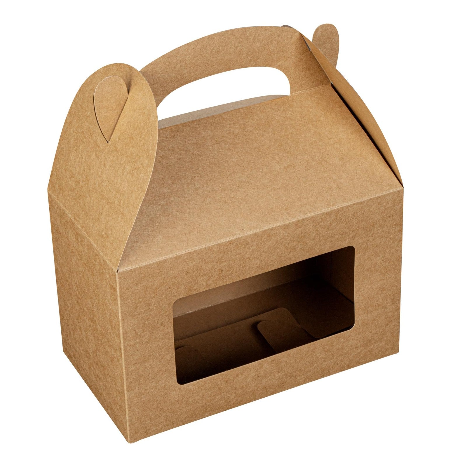 Bio Tek gable boxes by Restaurantware, 8.5 x 4.8 x 5.5 inches, used for party favors and attractive gift packaging.