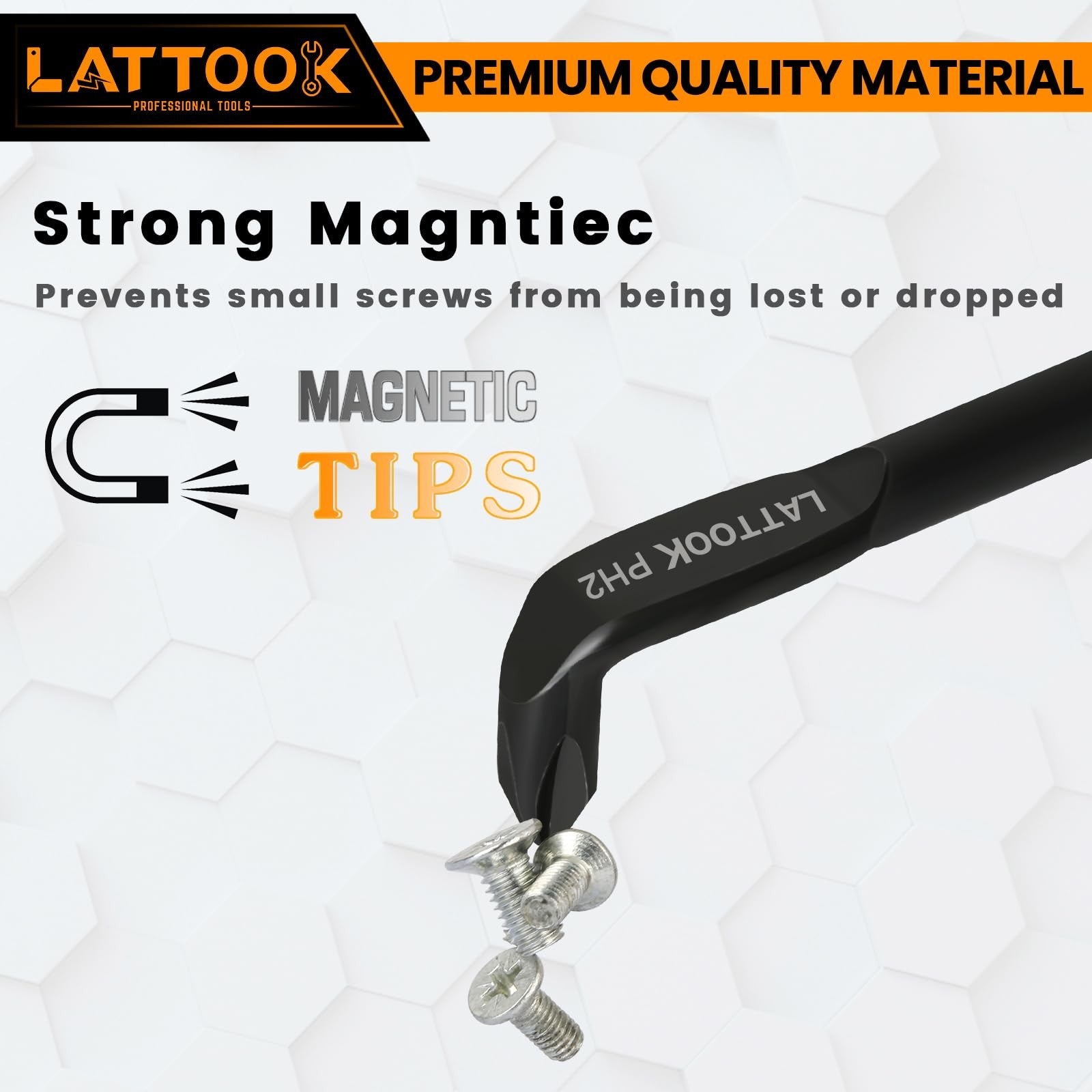 LATTOOK 5-piece right angle offset screwdriver set with 90-degree Z-type and L-type tools, ideal for tight spaces and precise work