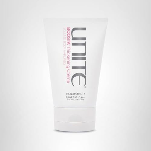 UNITE BoostA thickening crème in a jar, volumizing styling cream for fine, limp hair with a creamy texture and smooth finish