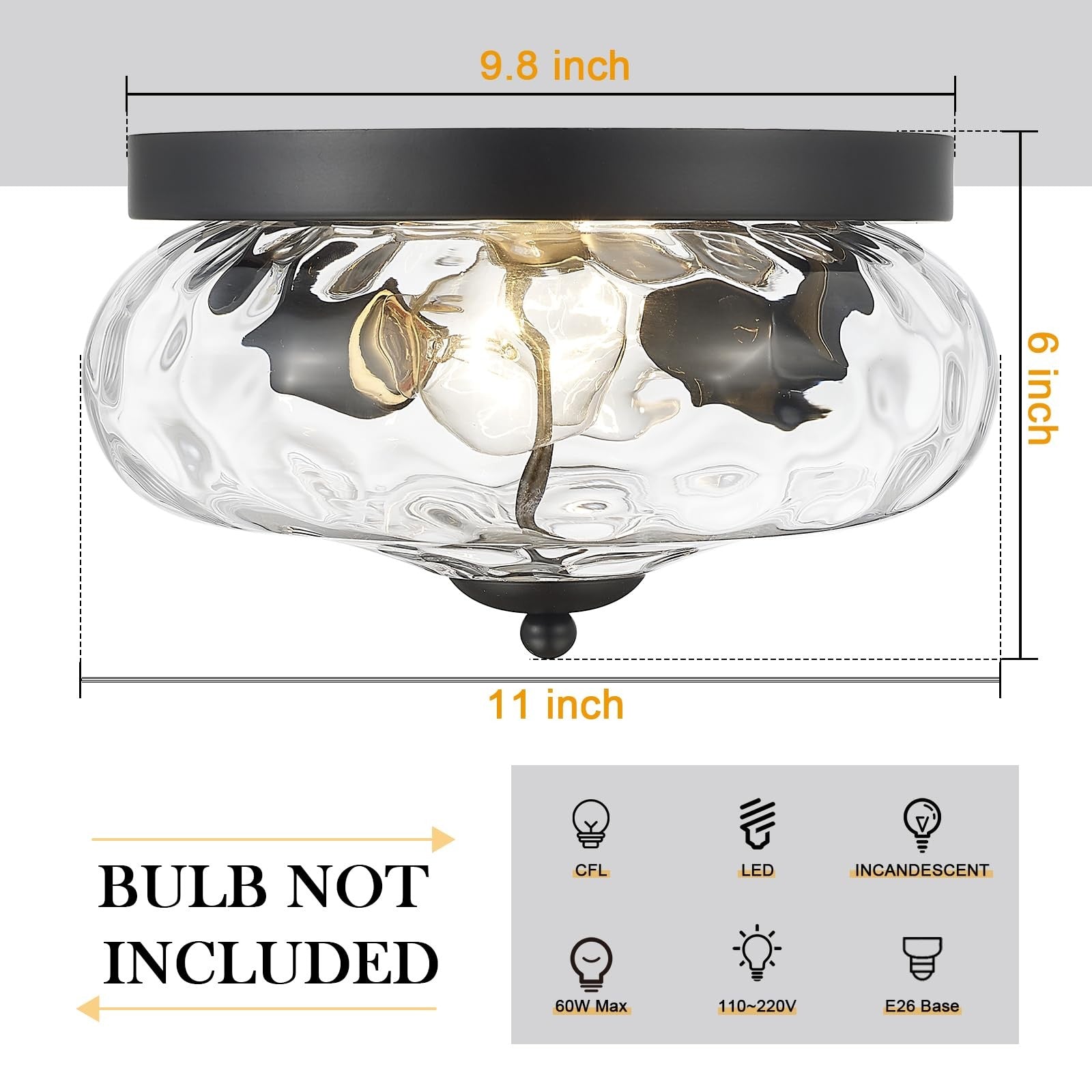 Darkaway flush mount ceiling light fixture with a sleek indoor-outdoor design, featuring a modern dark finish and durable construction.