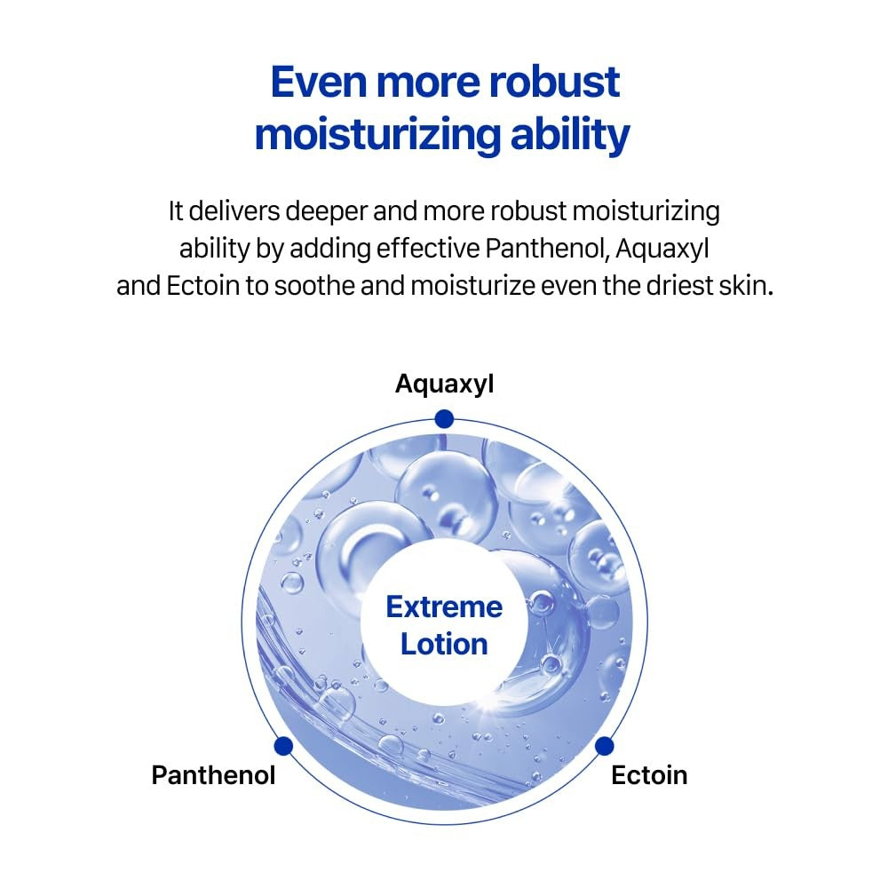 Real Barrier Extreme Lotion for sensitive skin, facial moisturizer with a lightweight, soothing formula for daily hydration.