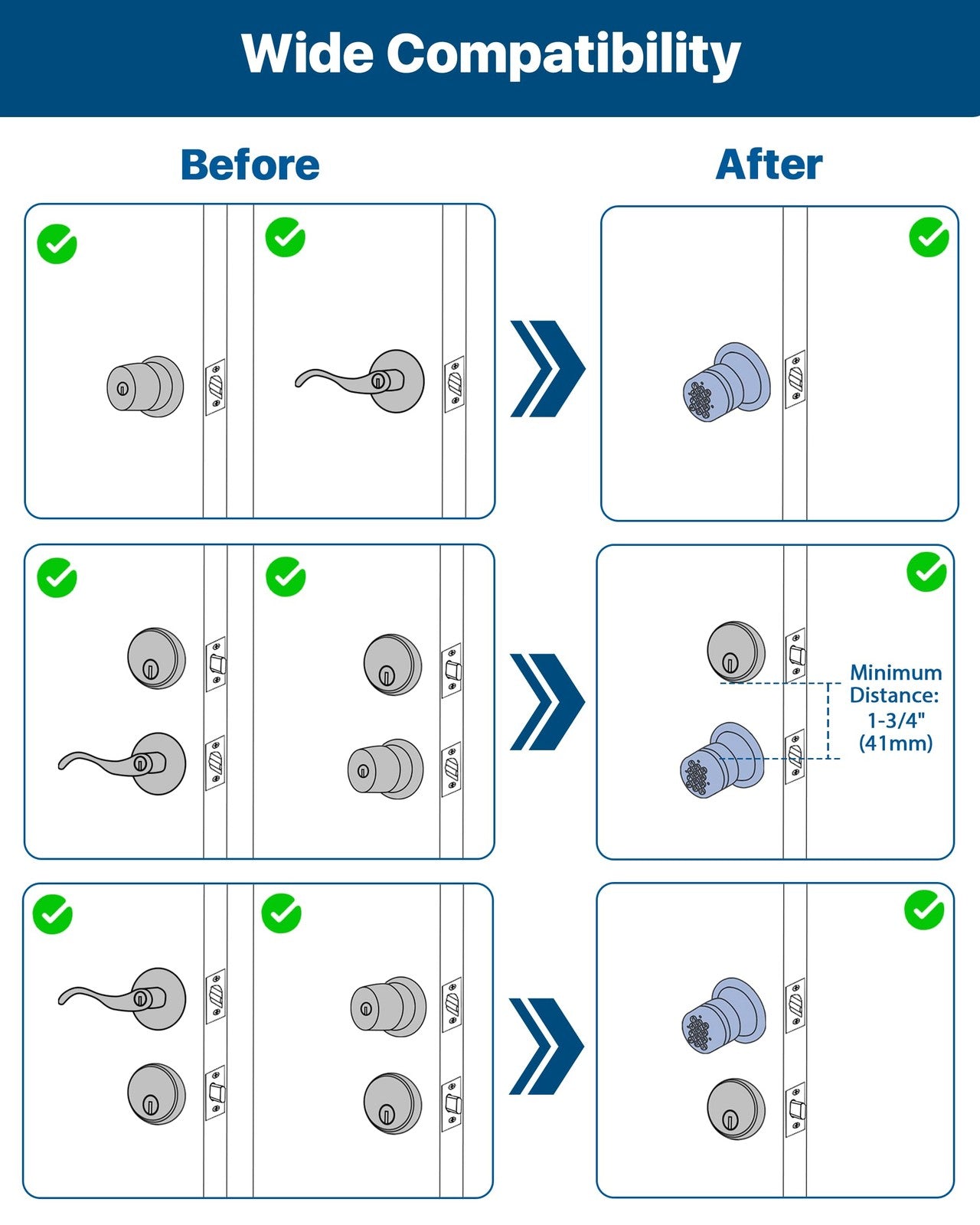 HIDALIFE keypad door knob with satin finish, featuring a keyless entry lock for bedroom, front door, or garage use