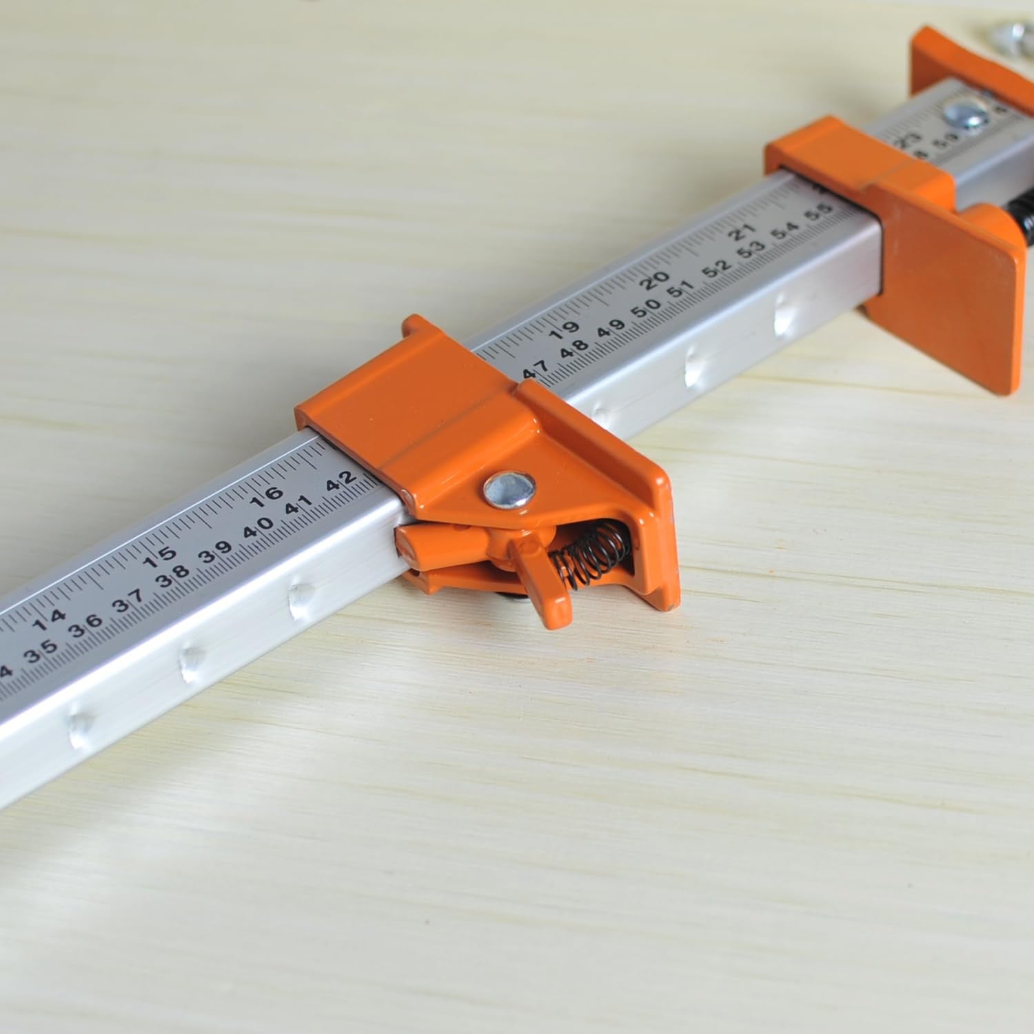 FEIRONG 48-inch bar clamps in a 2-pack with built-in ruler, sturdy 330LB load capacity for woodworking and DIY projects