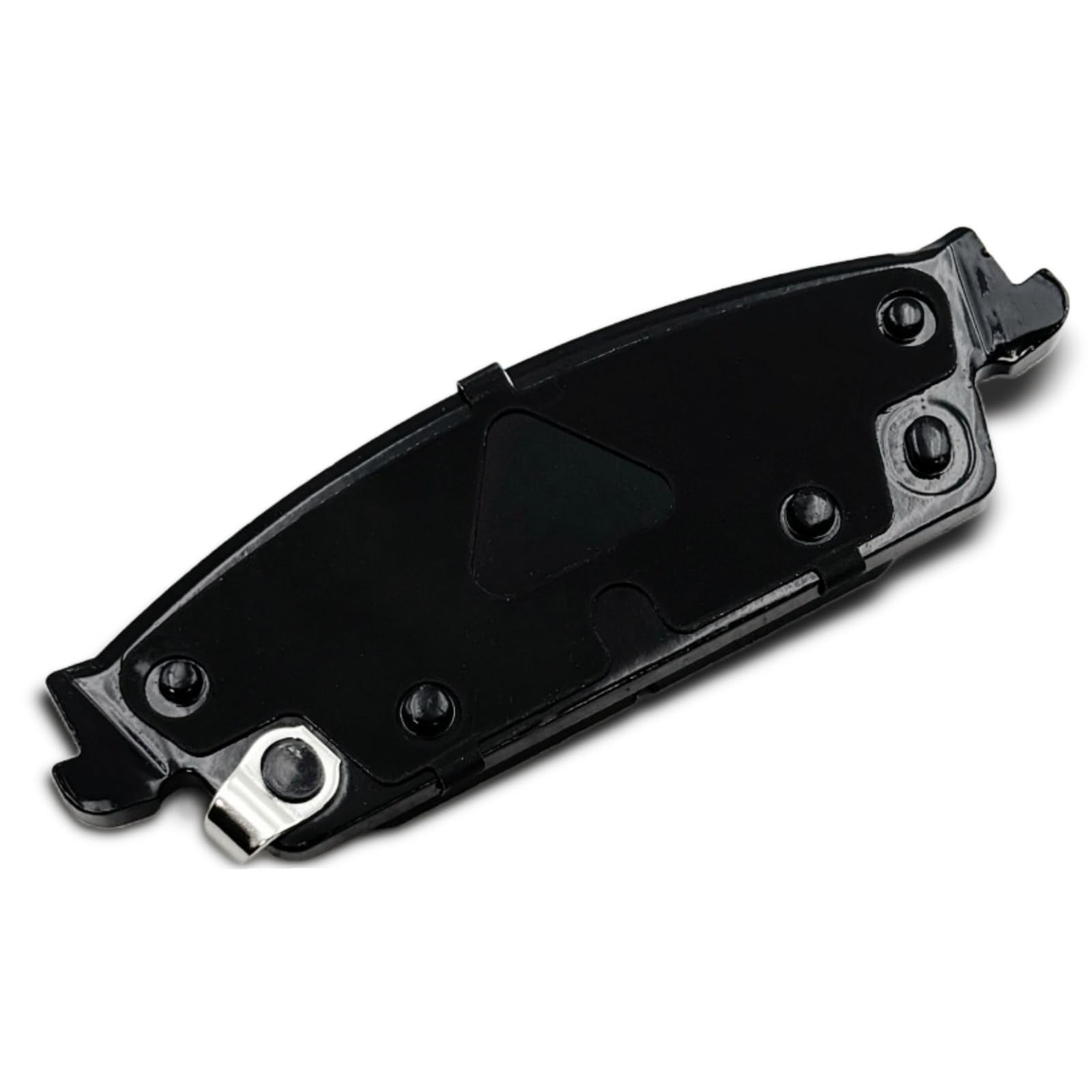 Ceramic front and rear brake pads set for Cadillac Escalade ESV and Chevy Silverado 1500 by evkingauto, showing the brake pads.