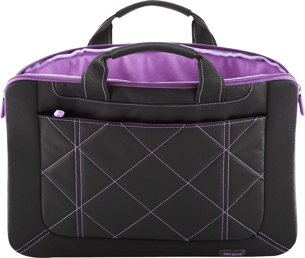 Targus 16-inch Pulse laptop sleeve with modern design and plush interior, fits 16-inch laptops for protection and style.