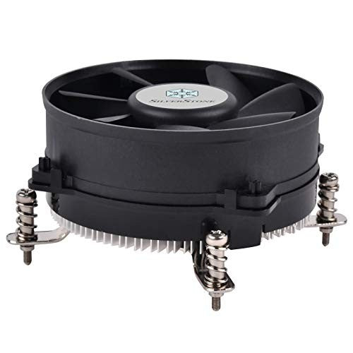 SilverStone SST-NT08-115X-V2 low profile CPU cooler with silver heatsink and fan for LGA 115X sockets, 95W TDP compatible