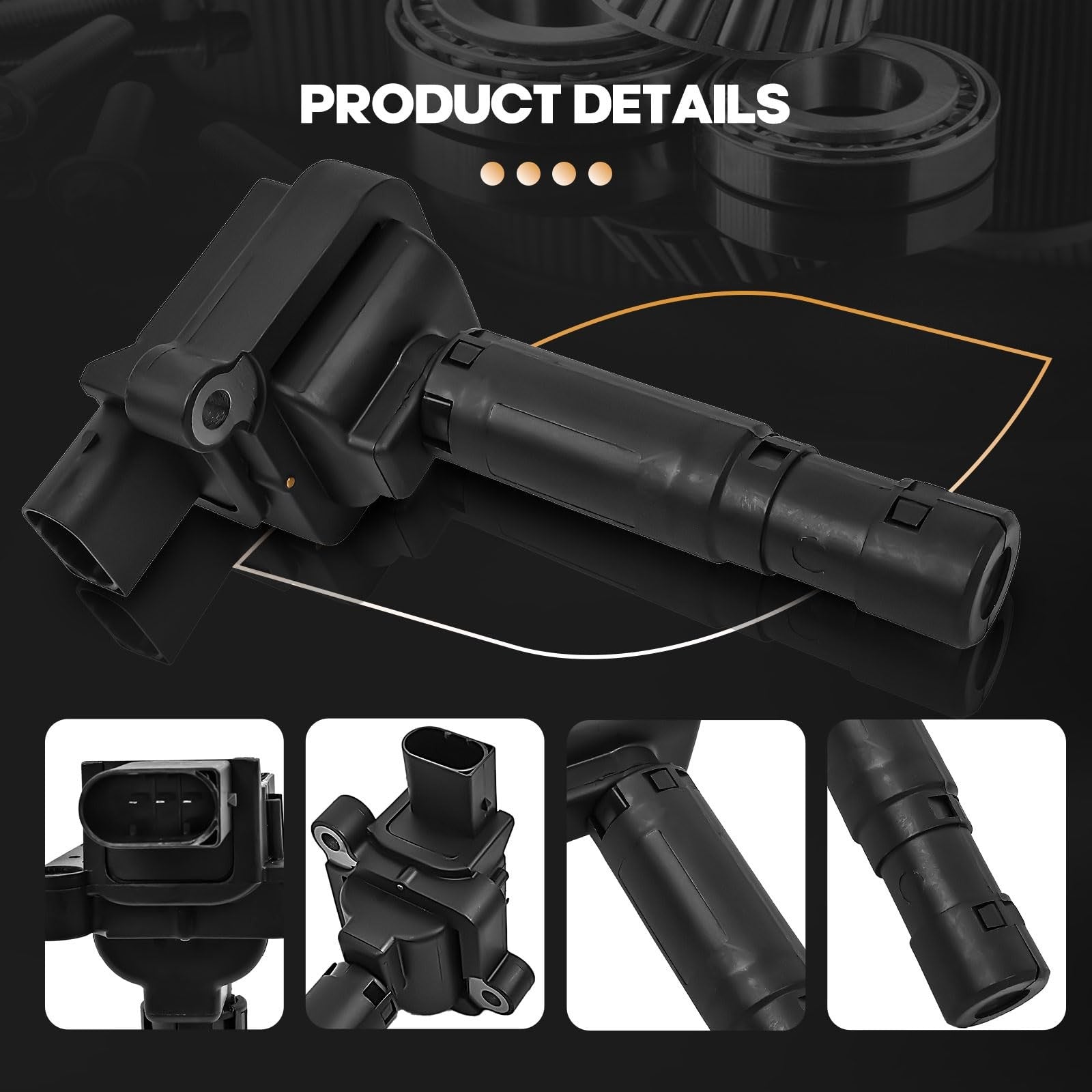 HMJXF UF658 GN10552 ignition coil for Mercedes Benz 2014, showing a close-up of the coil component on a neutral background.
