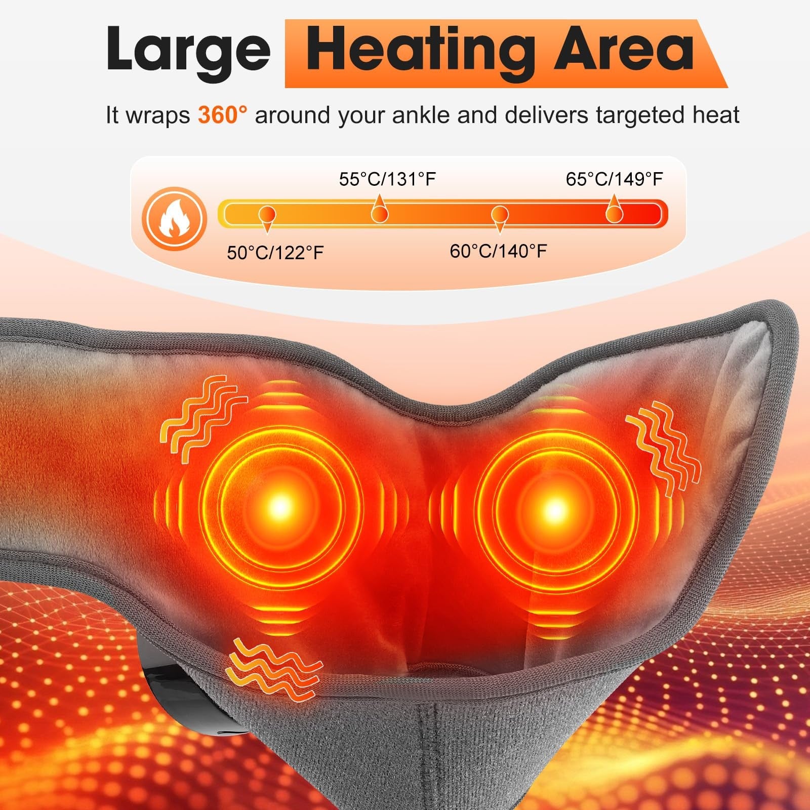 BETOLEAN foot and ankle massager with heating function, designed for pain relief and foot renewal.