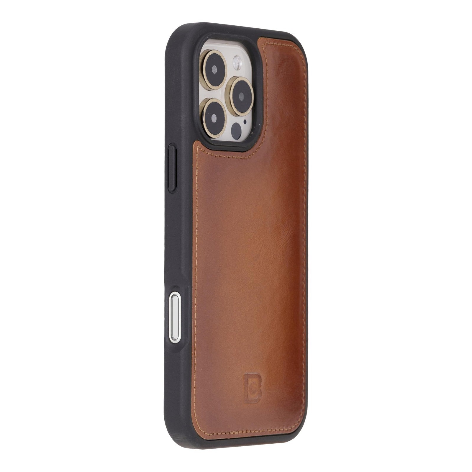 Bouletta iPhone 16 Pro case with wallet, MagSafe compatibility, kickstand, and shockproof drop protection, black color