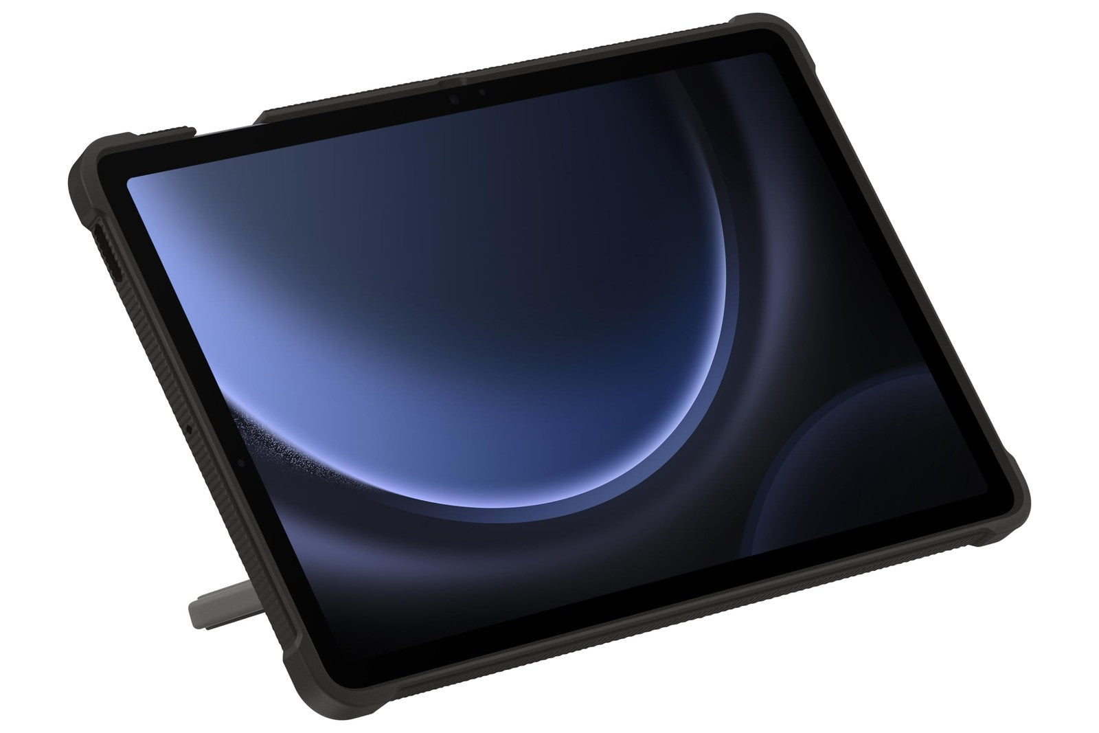 Samsung Galaxy Tab S9 FE rugged outdoor tablet cover with Milita-style protective carry case and textured exterior.