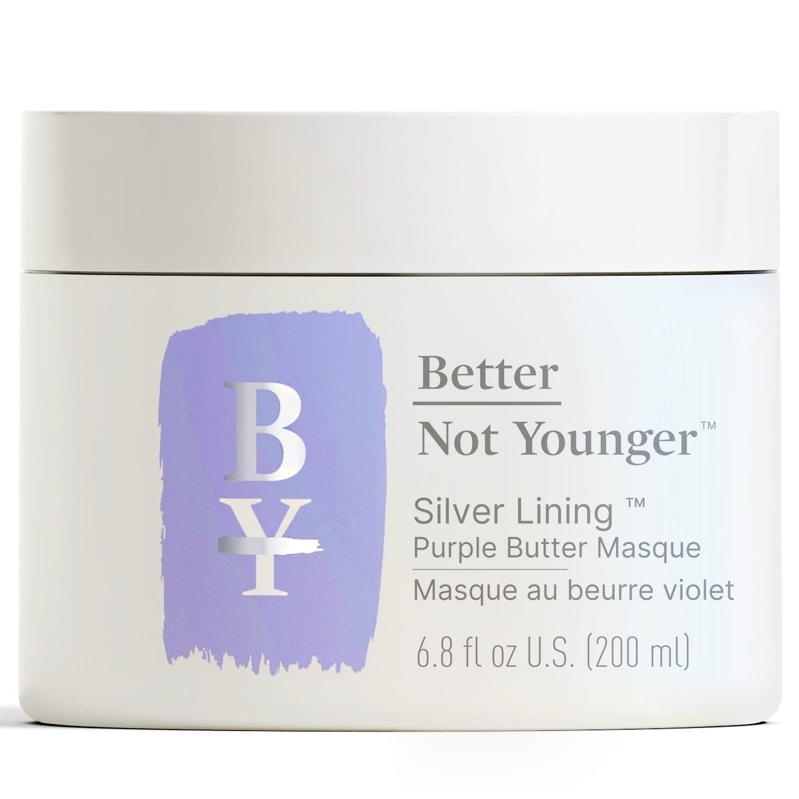 Better Not Younger Silver Lining Purple Hair Mask for women 40+, deep conditioning treatment for gray or silver hair.