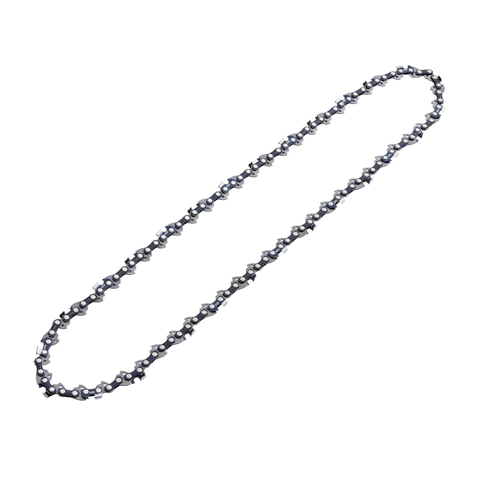 16-inch chainsaw chain with 3/8 inch pitch and .050 gauge, featuring 56 drive links, compatible with various chainsaw models.