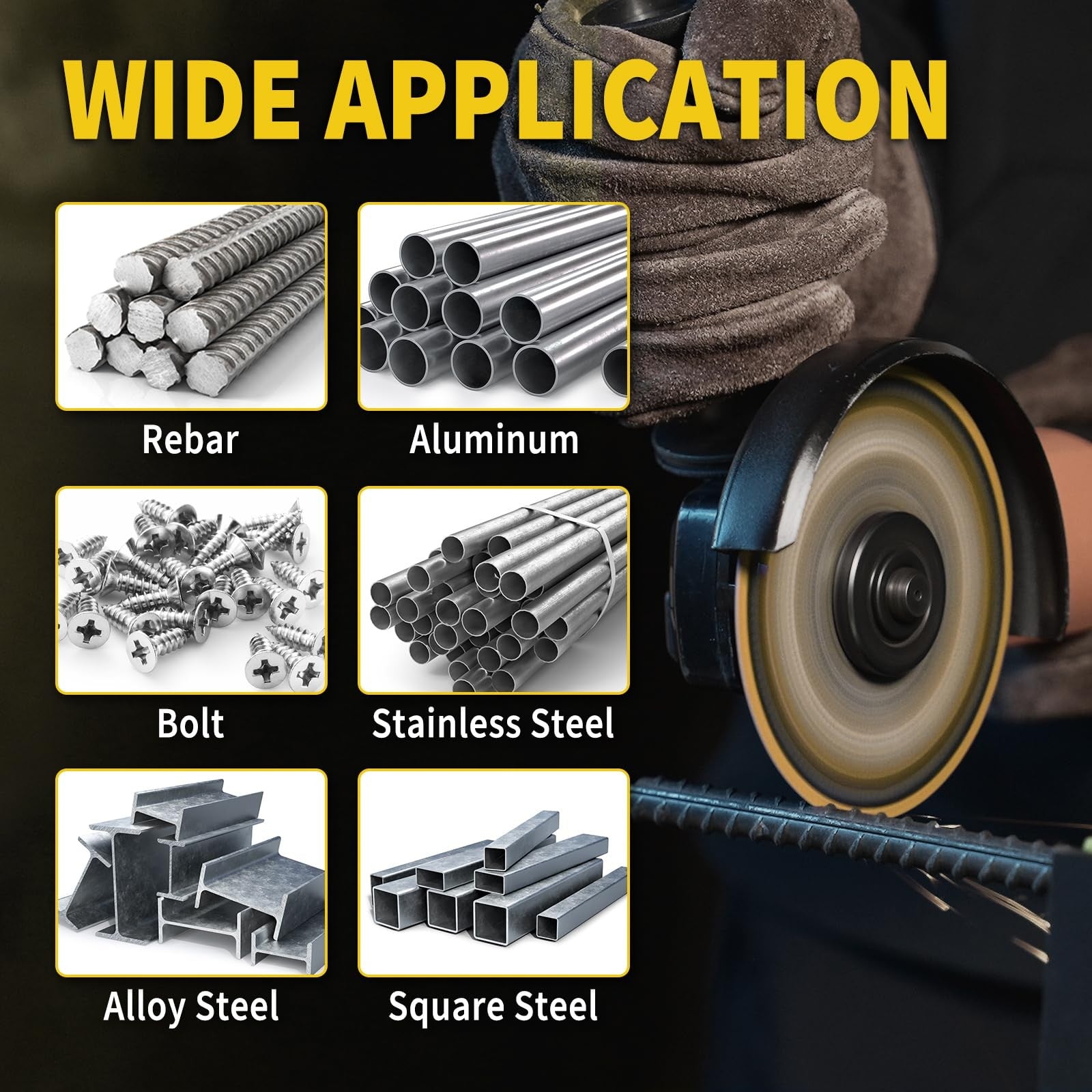 Revvstark 4 1/2-inch diamond cut off wheel with 7/8-inch arbor, ideal for precise metal cutting and grinding tasks.