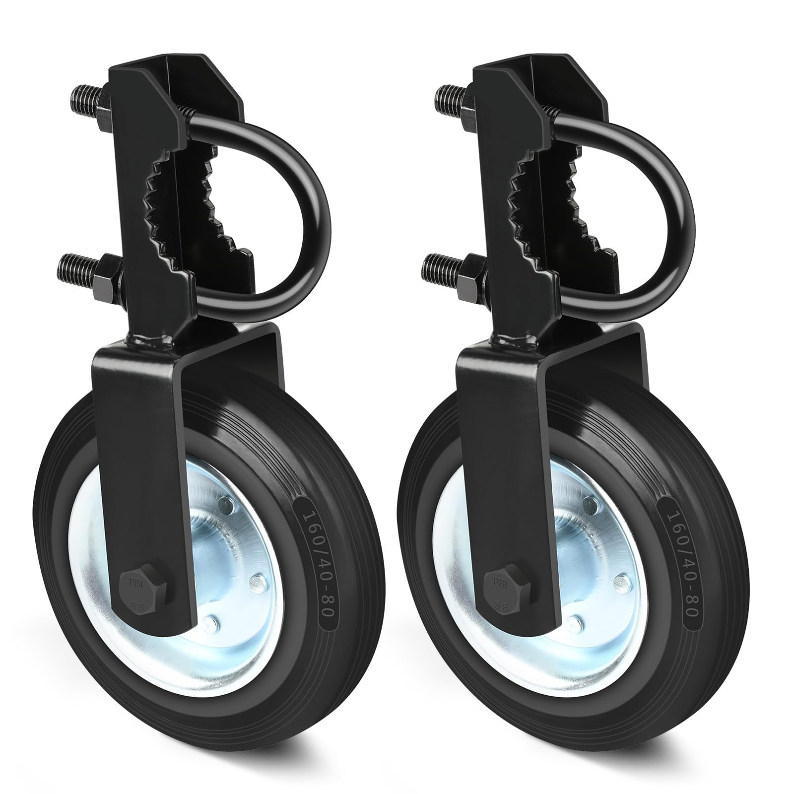 Mofeez gate support wheel for metal swing gates, fits 1-5/8 to 2-inch frame, durable wheel for smooth gate operation