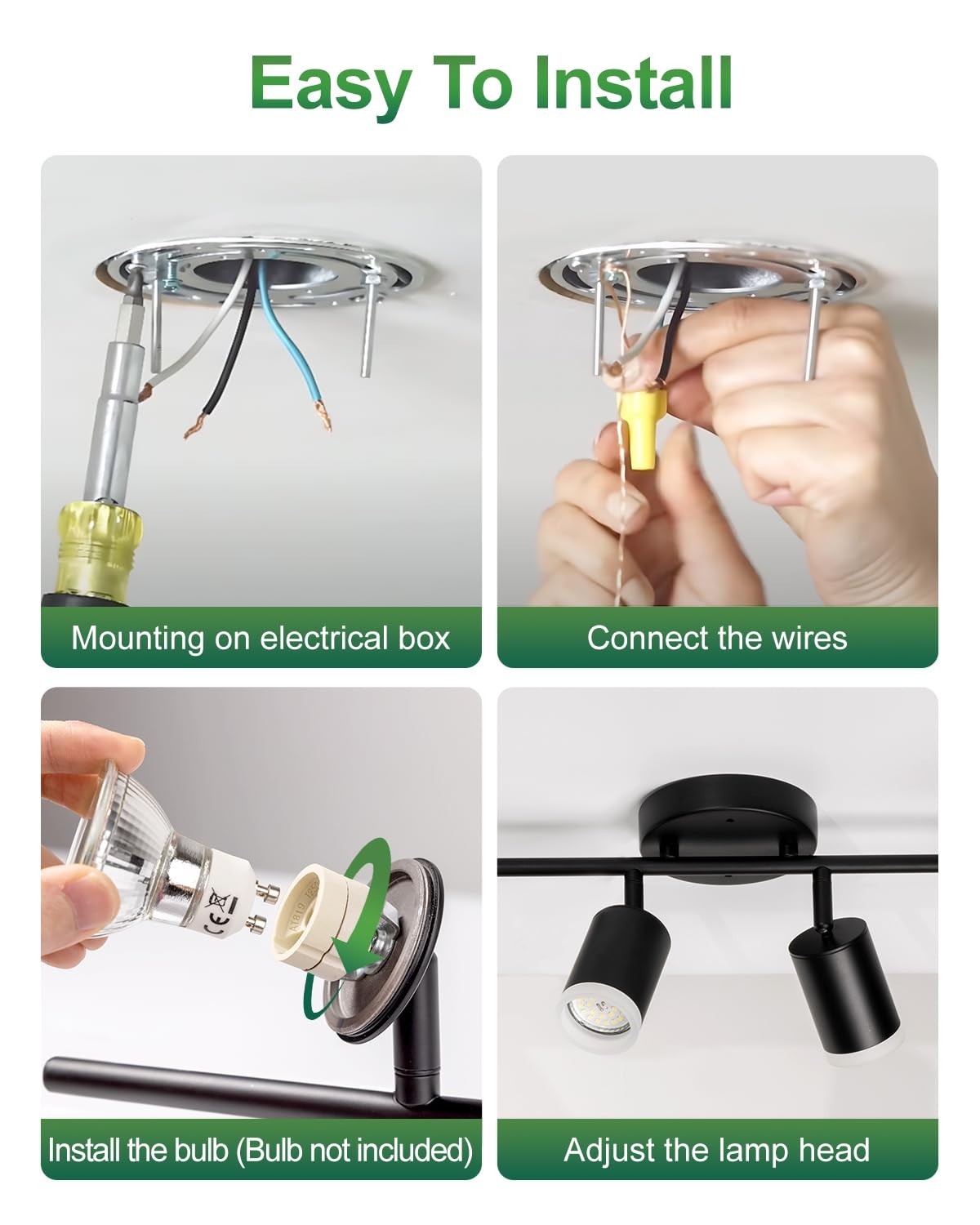 Fondiiz 6-way track lighting kit with rotatable heads and adjustable fixtures for modern interior illumination.
