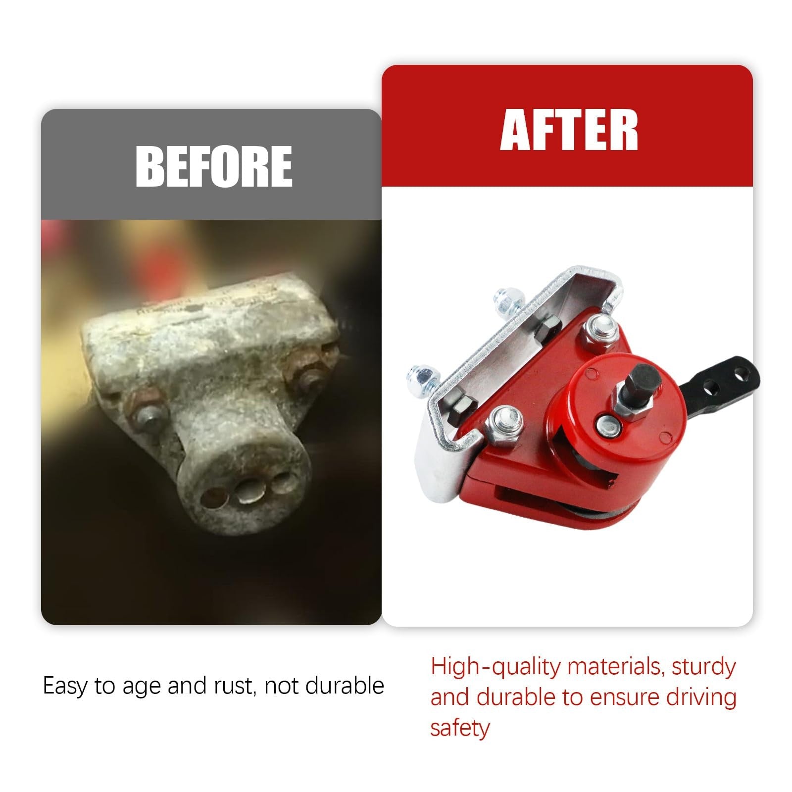PACEWALKER Go Kart brake caliper and bracket with pads for Manco 9598, showing the mechanical brake assembly and components.