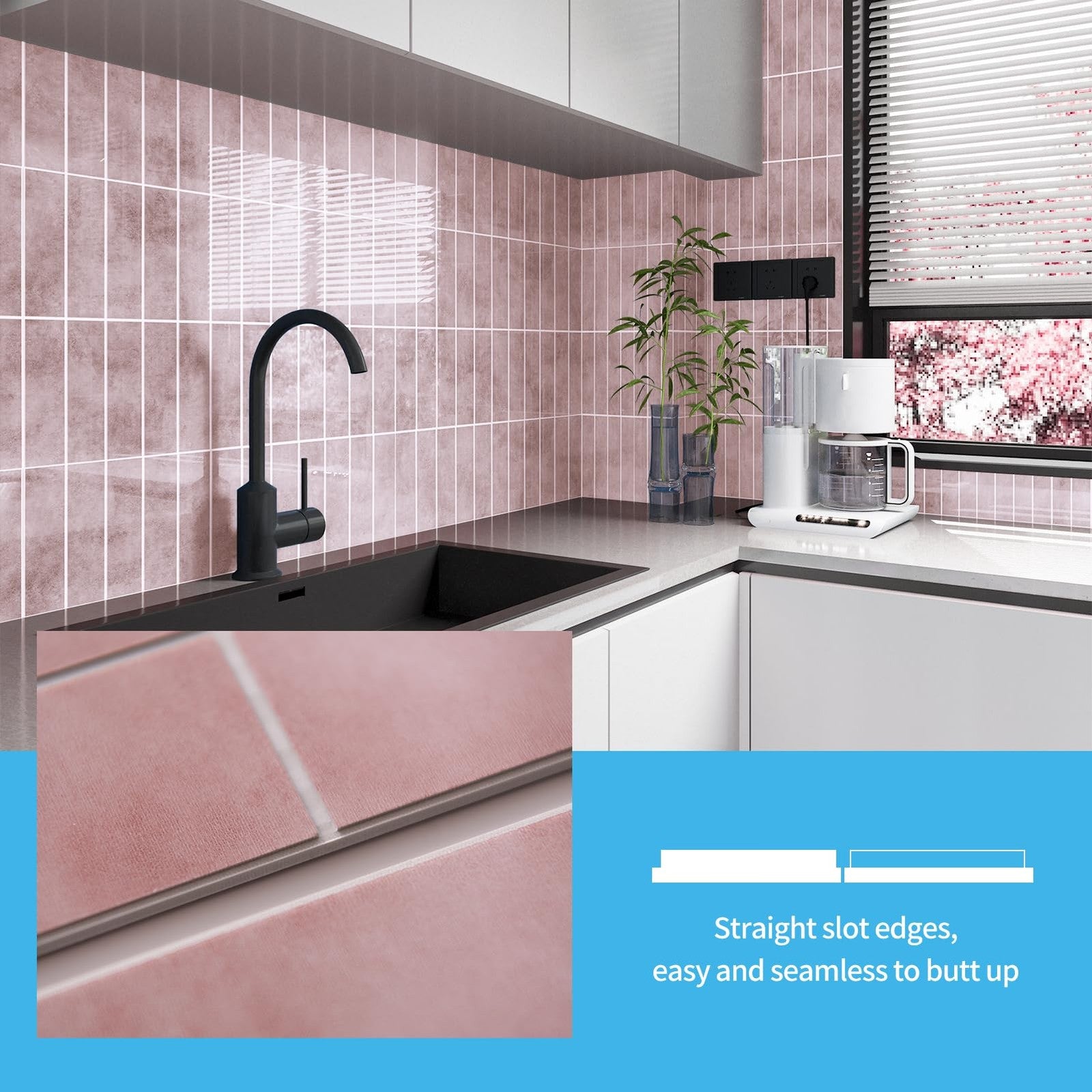 Art3d faux marble peel and stick backsplash tiles for kitchen and bathroom walls, showing 10 sheet pack with realistic marble design.