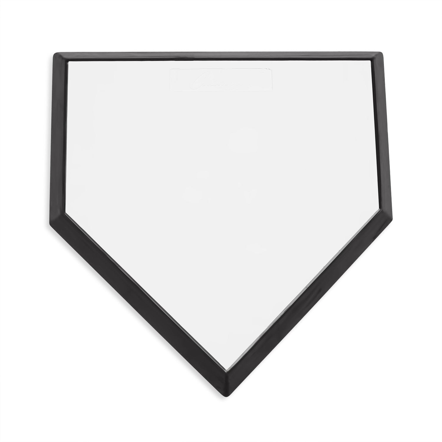 Champion Sports Pro Bury All homeplate with waffle bottom, durable rubber softball or baseball field base for safe sliding and grounding.