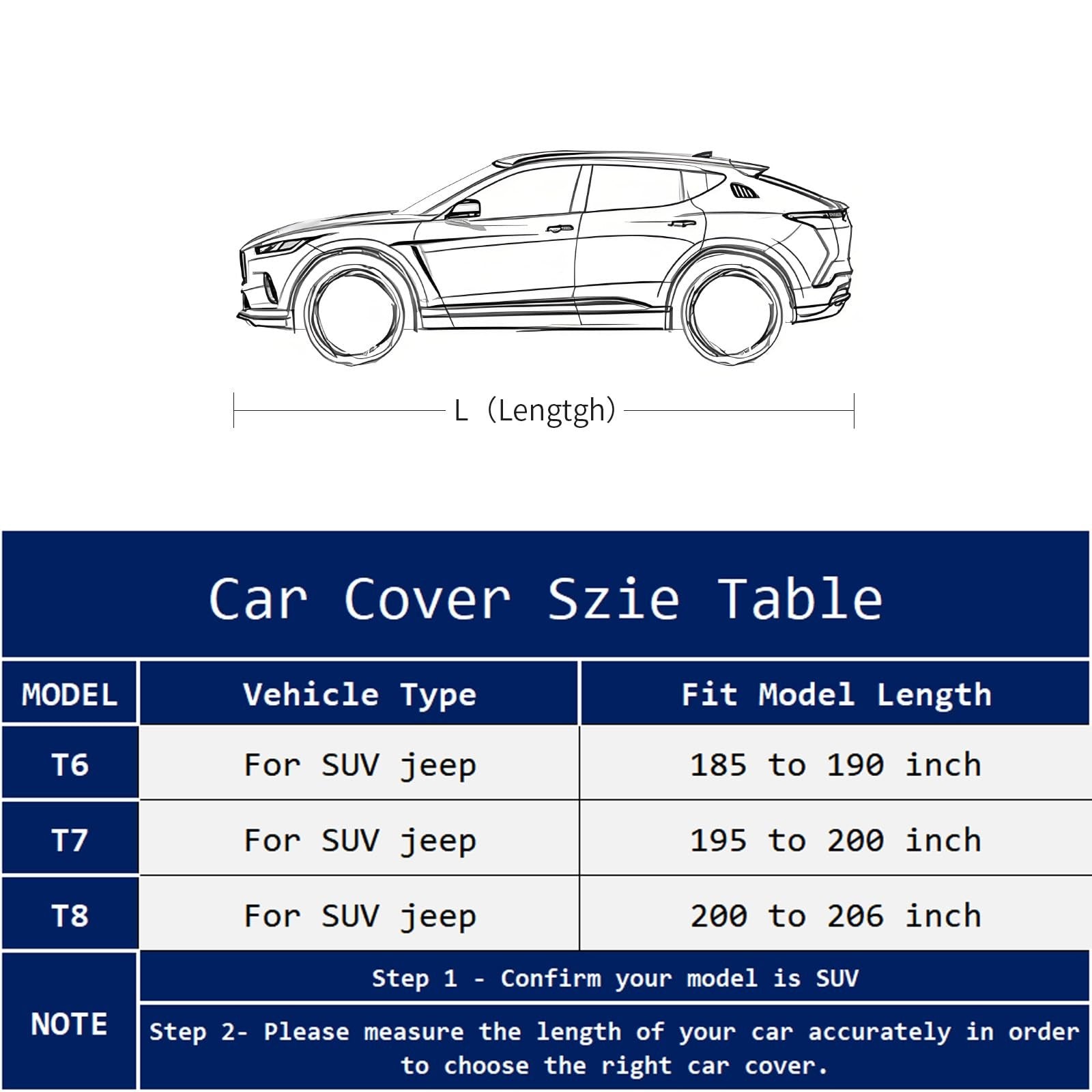 Waterproof Talyetar car cover for all weather conditions, designed to protect automobiles from rain, snow, and sun.