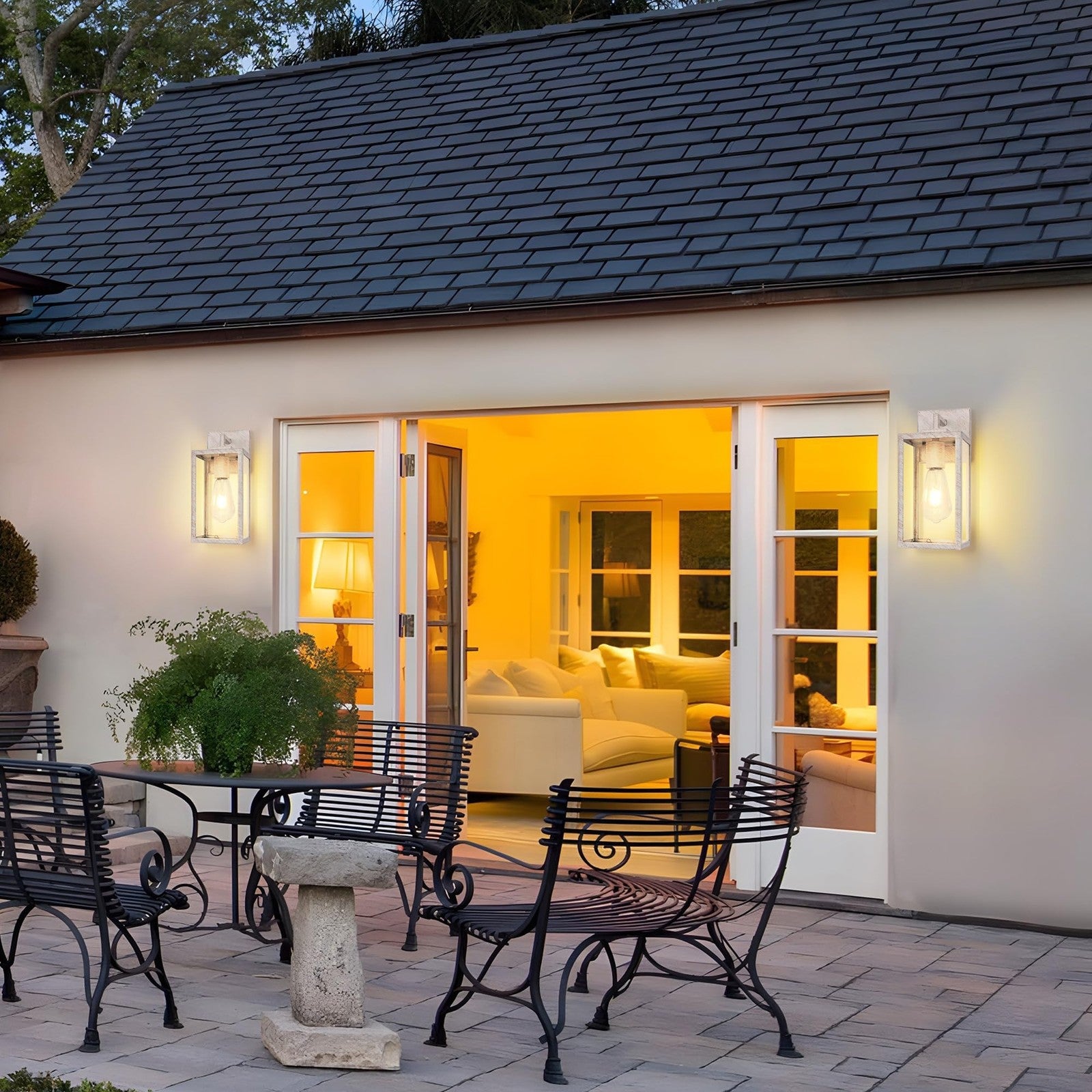 Outdoor wall light fixture with waterproof exterior design, Unbranded wall sconce suitable for outdoor lighting.