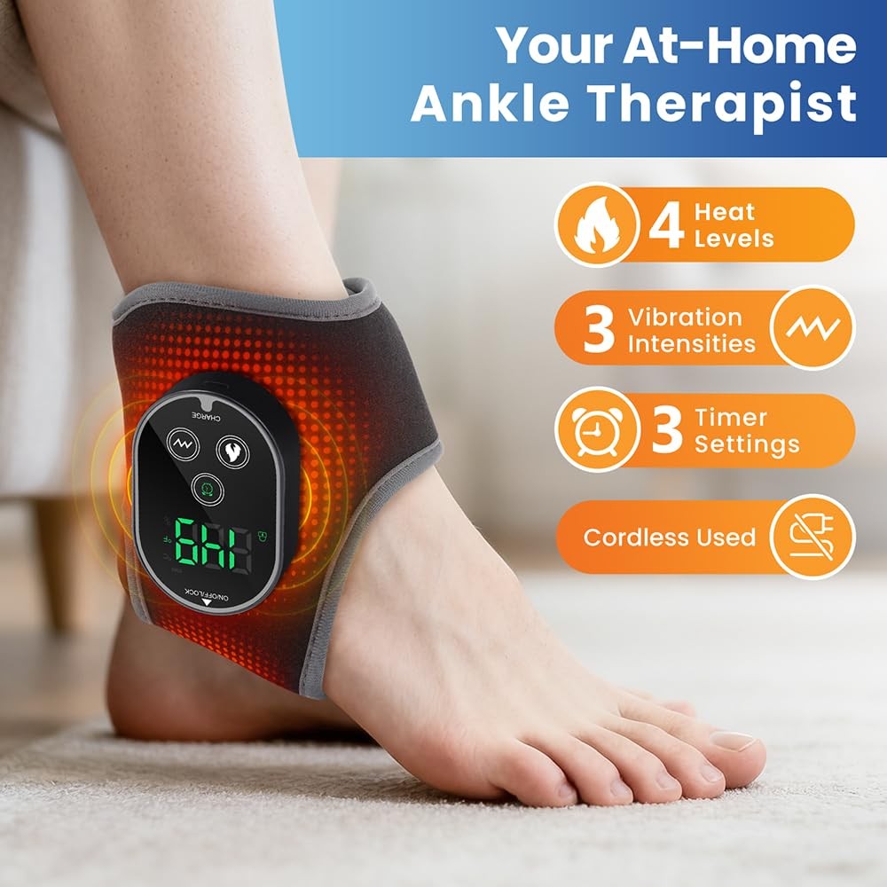 BETOLEAN foot and ankle massager with heat function, designed for pain relief and relaxation of the ankle area.