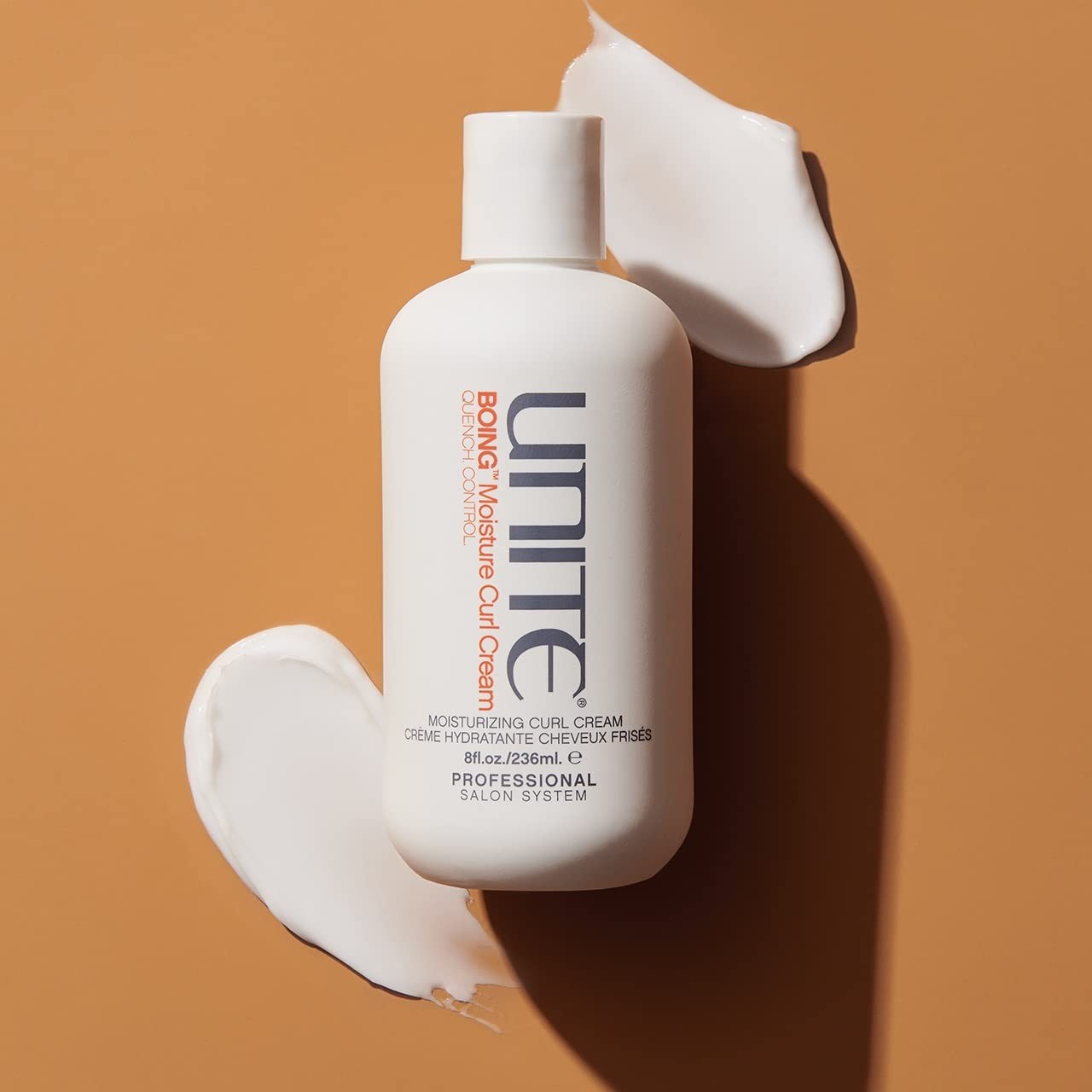 UNITE Hair Boing Moisture Curl Cream in a jar, ultra-hydrating styling cream for softening and defining curly hair.