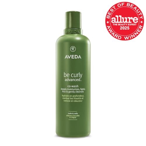 Aveda Be Curly Advanced Co-Wash for enhancing curls and hydrating curly and coily hair, with natural ingredients and nourishing formula.