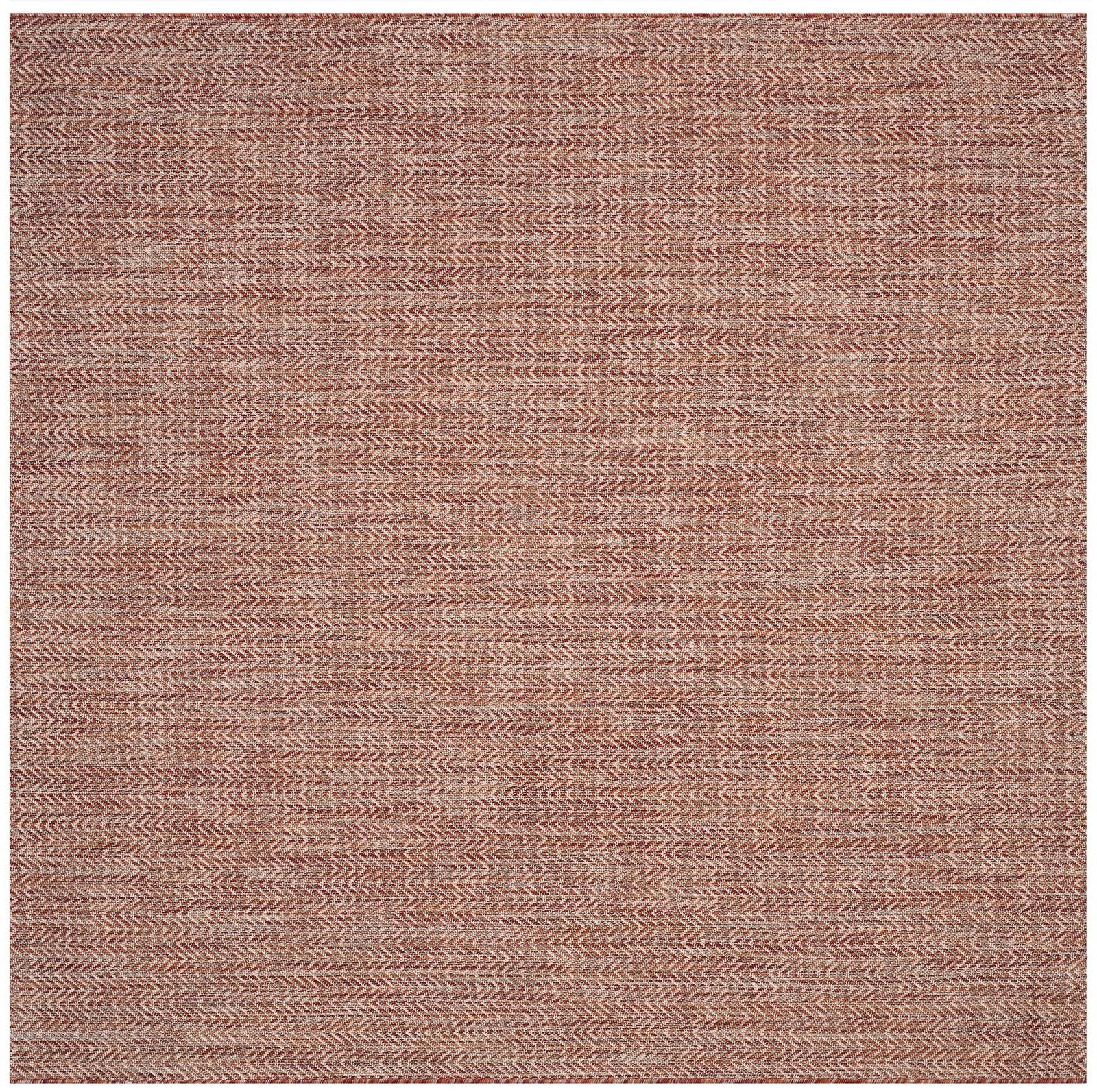 Safavieh Washable Outdoor Courtyard Rug, 4-square red and beige design, suitable for outdoor patio or courtyard spaces.