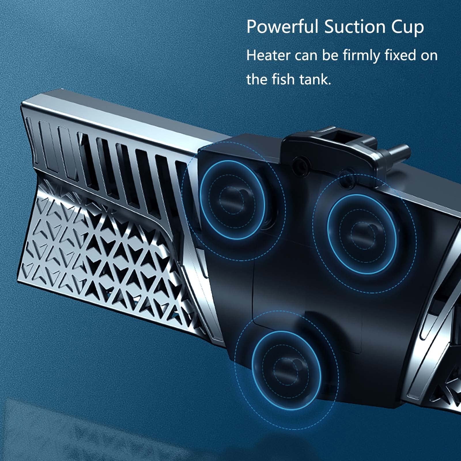 Carefree Fish 300W 2-in-1 PTC ceramic aquarium heater with digital PID control, showing display and adjustable temperature controls.