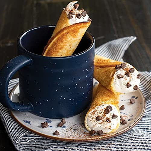 Nordic Ware Norwegian Krumkake and Pizzelle Iron, black cast iron baking iron for making traditional Scandinavian waffle cookies