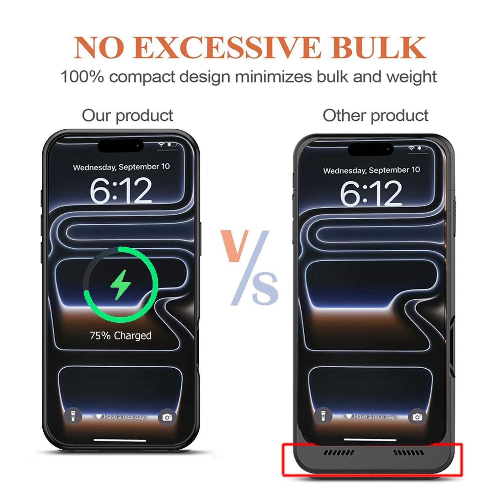 MAXBEAR iPhone 17 Pro battery case with 10000mAh wireless charging power pack and protection for 6.3-inch iPhone.