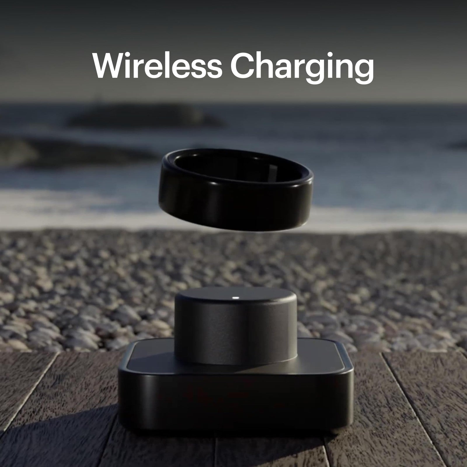 ULTRAHUMAN Ring Charger for easy, convenient charging of Ultrahuman Ring, featuring a compact design and charging cable.