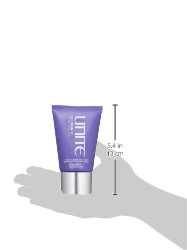 UNITE Hair Blonda Fix Ultra-Violet Repair Treatment bottle with purple and white packaging, designed to tone and strengthen blonde hair.