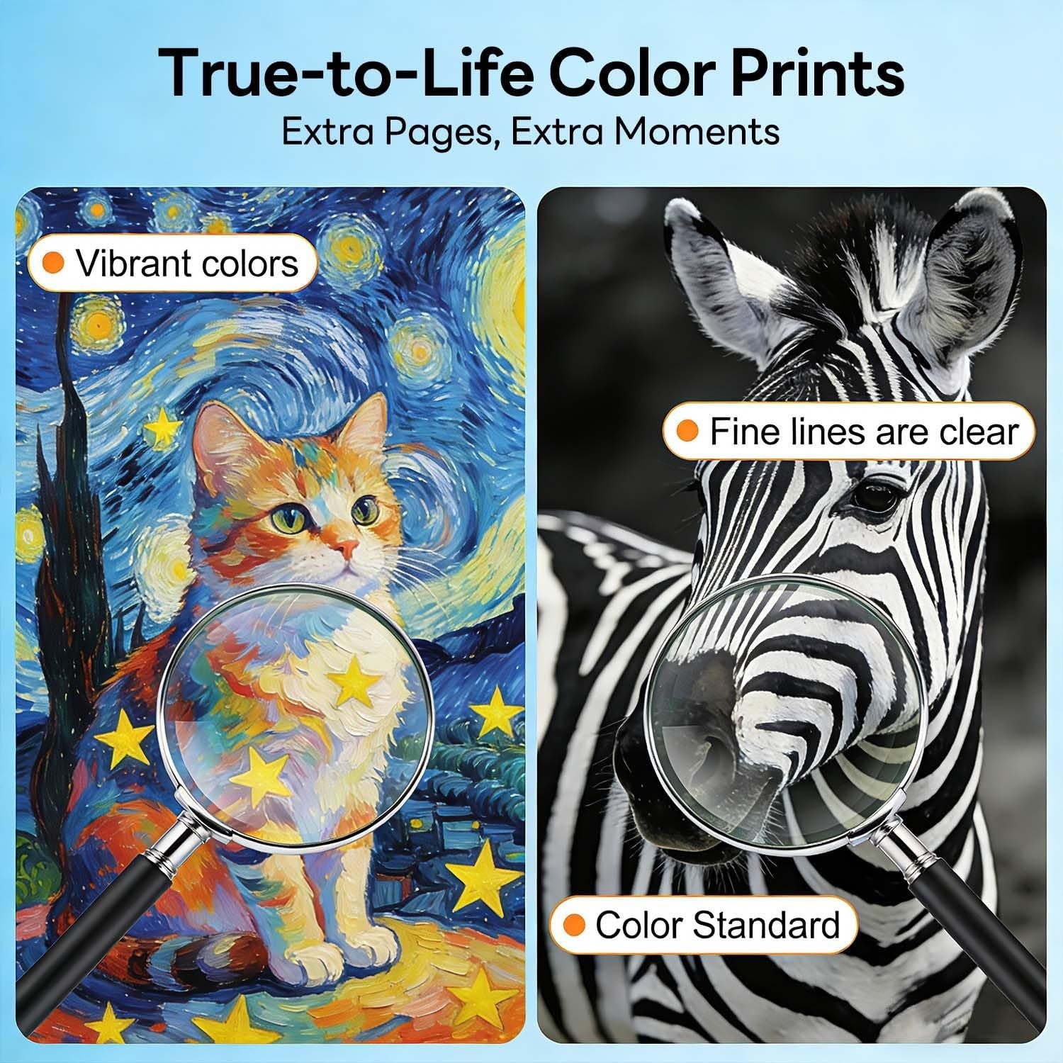 Set of Hookink LC501XL ink cartridges compatible with Brother LC501 ink for Brother printers, featuring black and color ink cartridges.