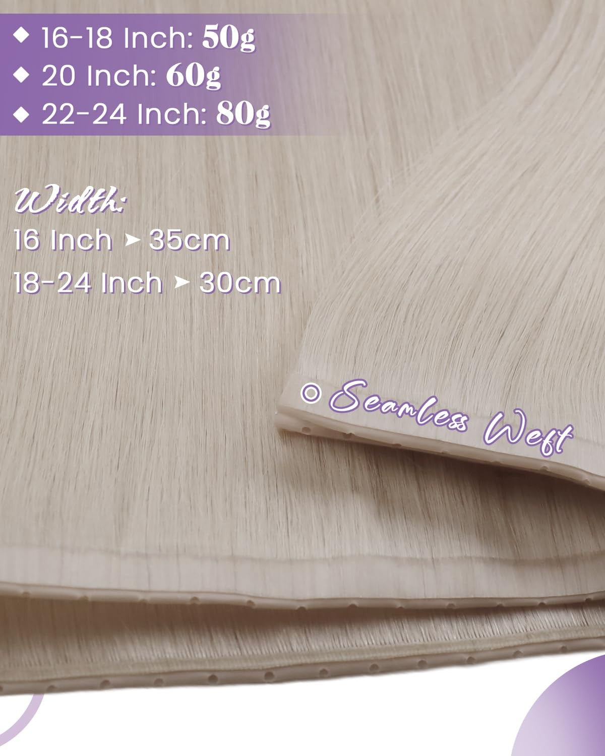 Blonde double-sided butterfly weft hair extensions by Laavoo, shown spread out with detailed weft and butterfly design.