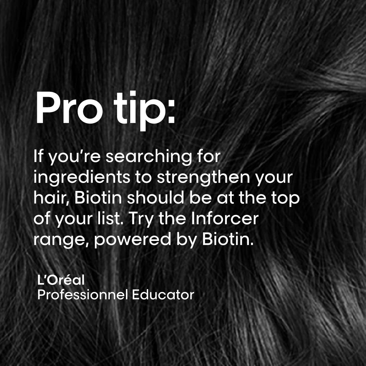 L'Oréal Professionnel Paris Inforcer strengthening shampoo bottle with label, designed to prevent hair breakage.