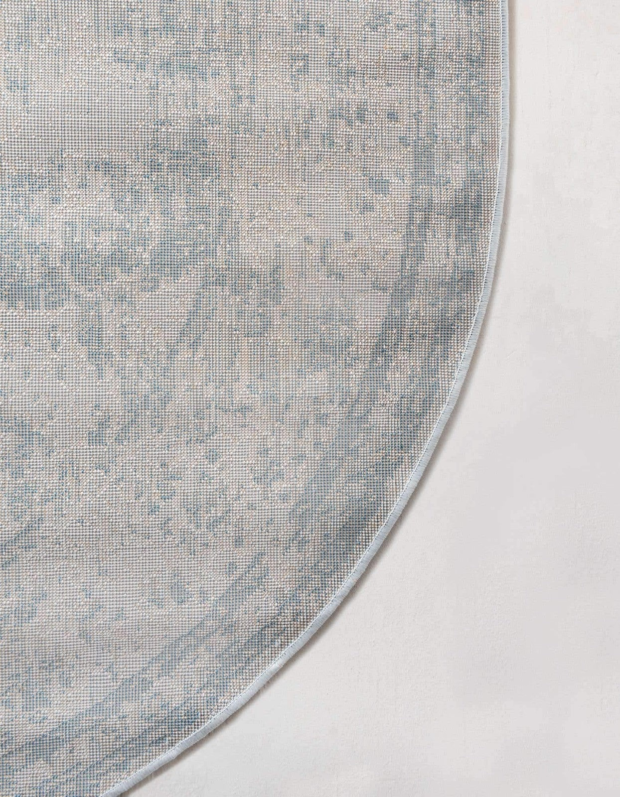 Unique Loom Sofia Collection oval area rug in blue and ivory with intricate patterns, 8x10 size for elegant home décor.
