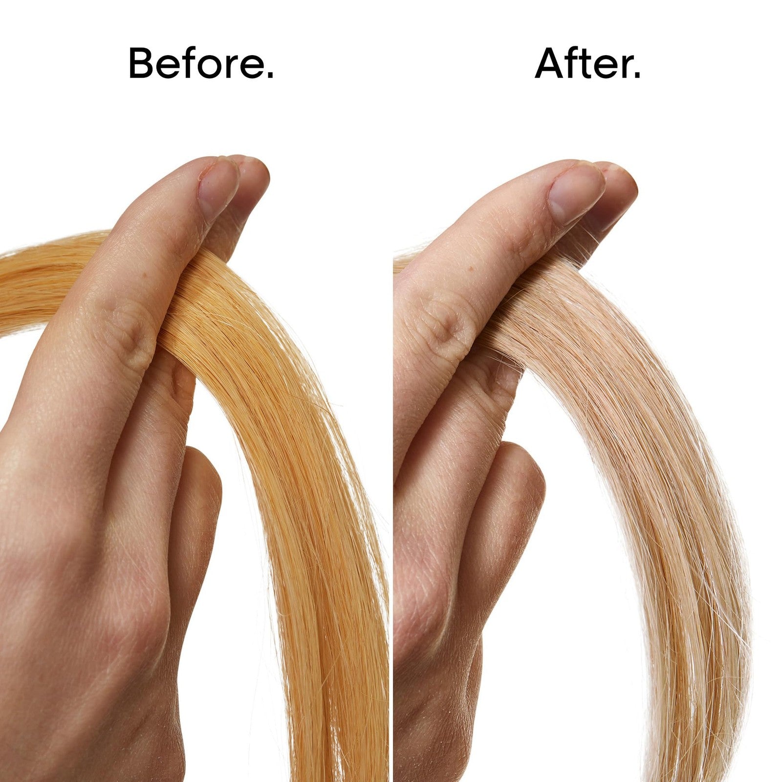 L'Oréal Professionnel Paris Color Depositing Purple Shampoo bottle with purple liquid, designed to neutralize yellow tones in hair.