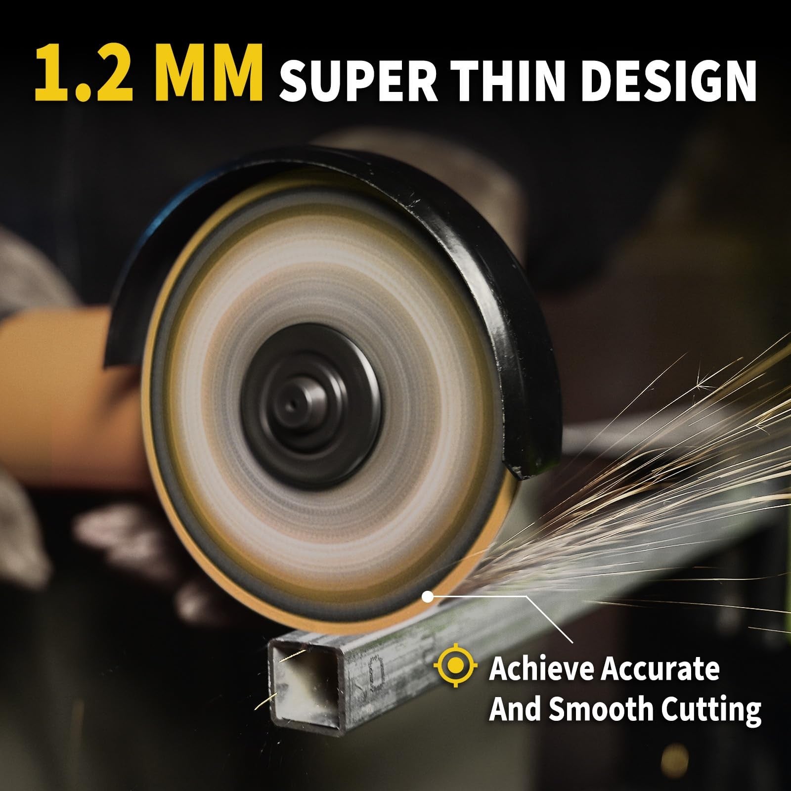 Revvstark 5-pack 4.5-inch diamond cut off wheels for metal and stone cutting, featuring durable abrasive segments.