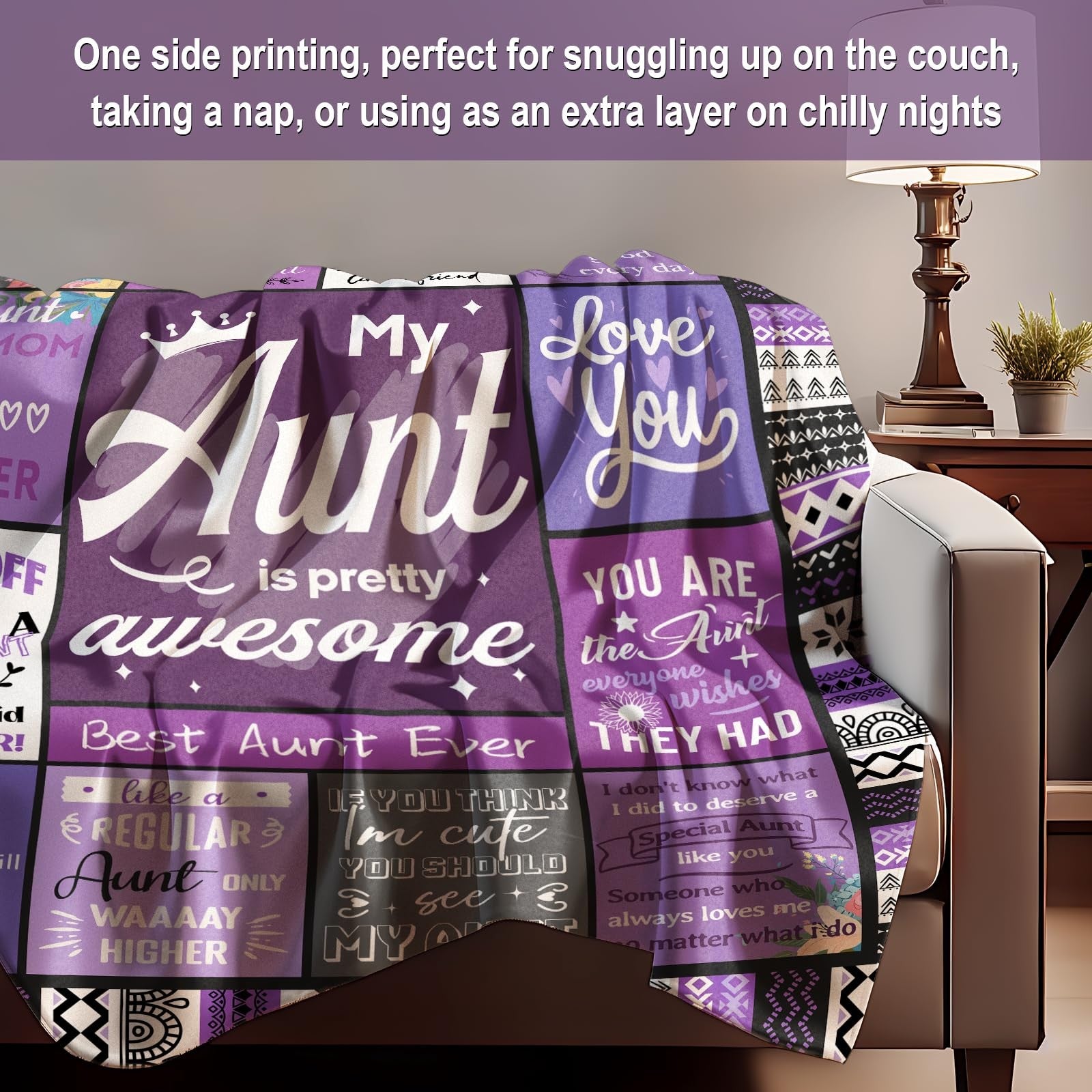 Ueedklaayy gift box with cheerful auntie gifts, perfect for nieces and nephews to give to their beloved aunt.