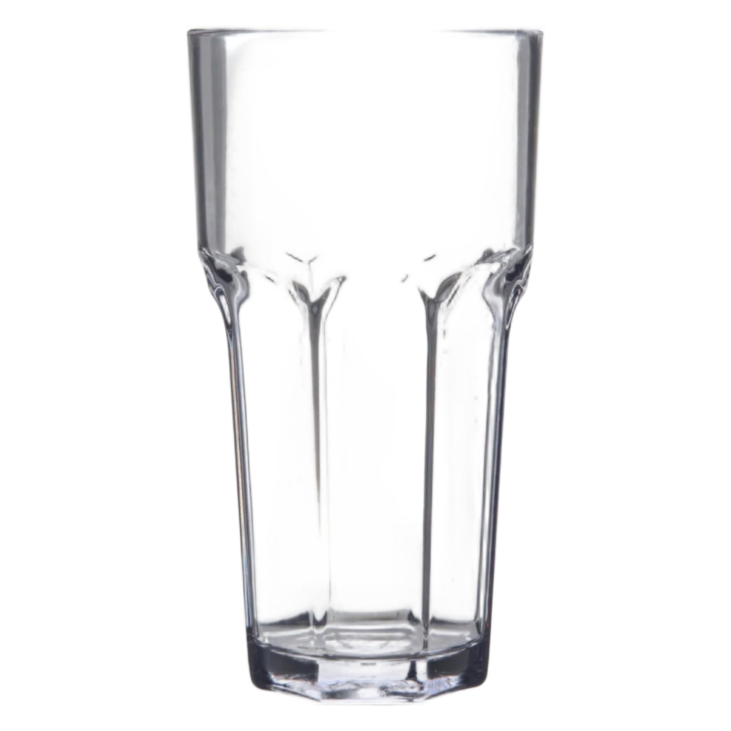 Carlisle Foodservice Products Louis tall tumbler for restaurant and catering, clear plastic drinkware with a smooth finish.