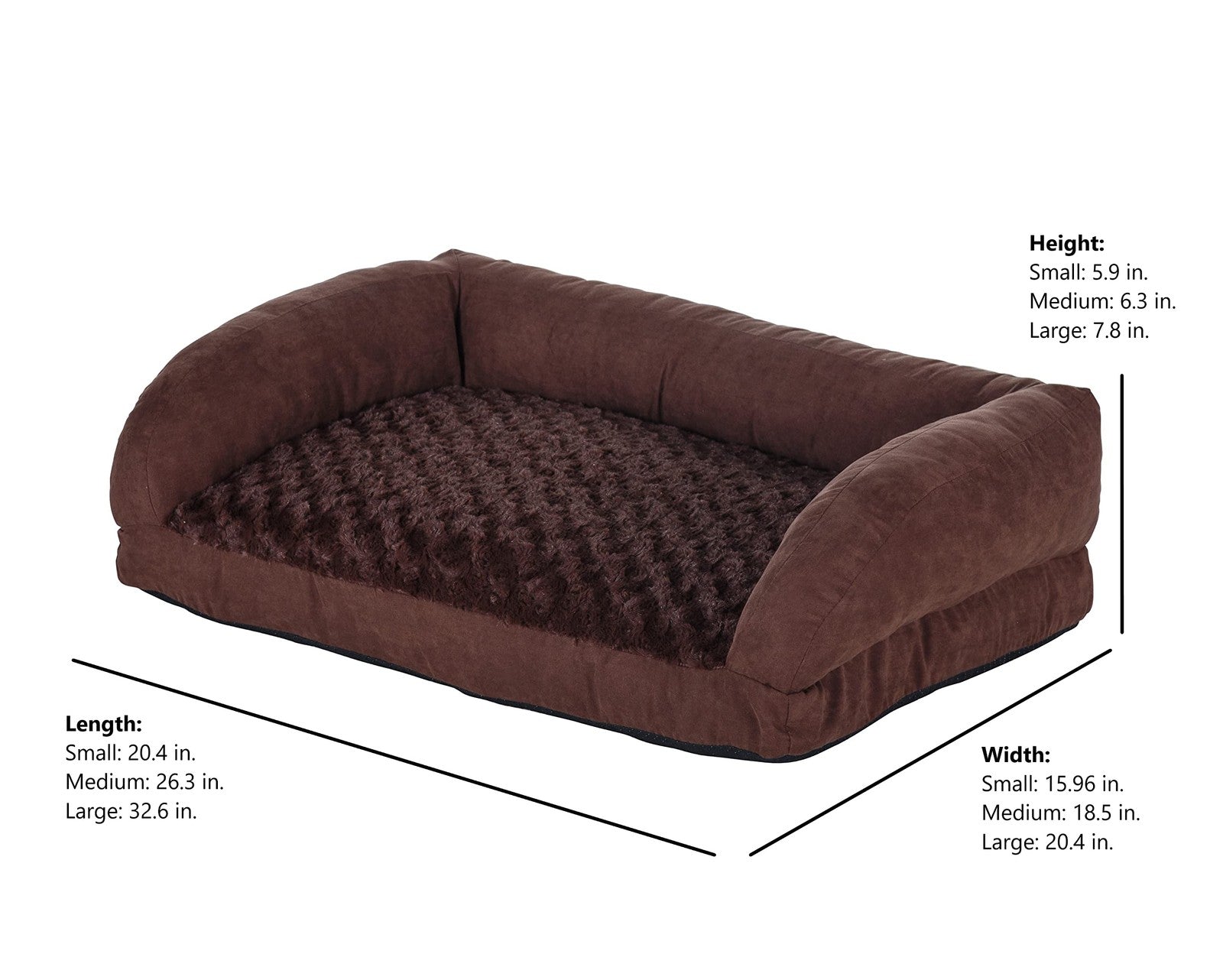 New Age Pet Buddy's 2.5-inch thick memory foam dog bed cushion with soft fabric cover, designed for comfort and support.