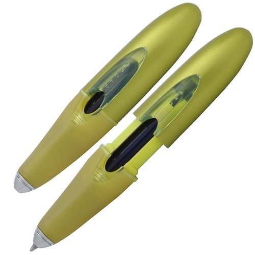 Cross Ion Saffron Yellow and black gel ink pen with sleek design and smooth writing tip.