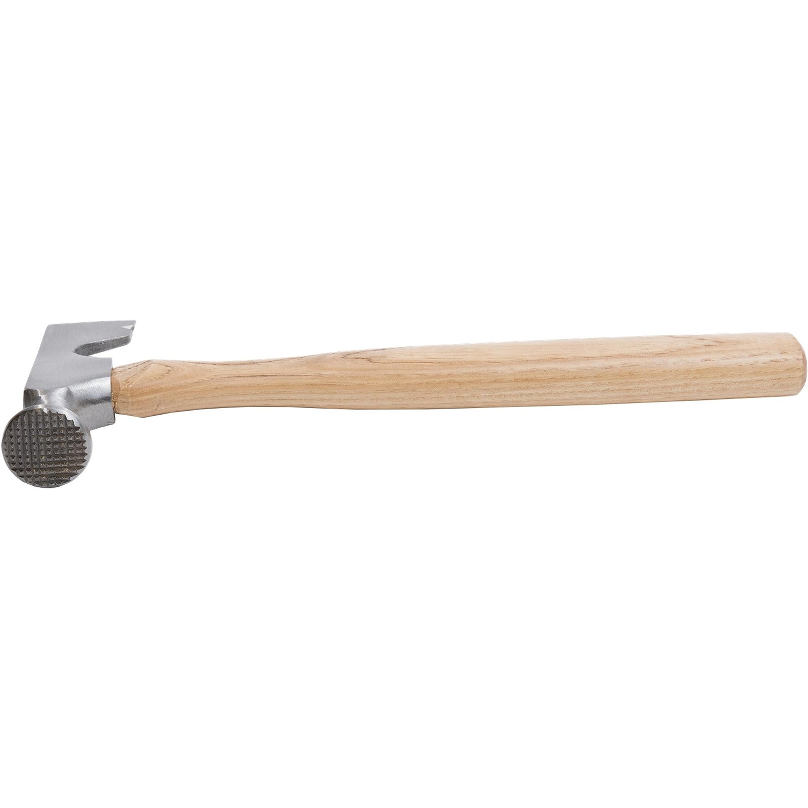 Marshalltown drywall hammer with 13.25-inch hickory handle, featuring a durable metal head for drywall installation and taping.